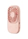 JISULIFE Handheld Fan Mini Fan, Small Fan Portable with Bracket, USB Rechargeable Lash Fan with 3 Speeds, Makeup Fan Eyelash Fan for Office Outdoor Travel Pink
