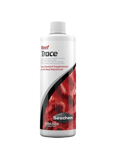 Seachem Reef Trace Supplements For Reef Health &amp; Growth, White, 733, Reef Elements 500ml, 16.9 Fl Oz (Pack Of 1)