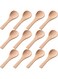 24 Pcs Small Wooden Spoons, 3.5'' L, Mini Wood Natural Tiny Spoons Wooden Little Teaspoons for Jars Sugar Creamer Honey Spices Salt Kitchen Supplies