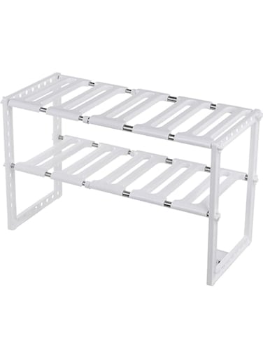niaoyufeng Household sale Under Sink 2 Tier Expandable Shelf Organizer Rack Storage Kitchen Tool Holders