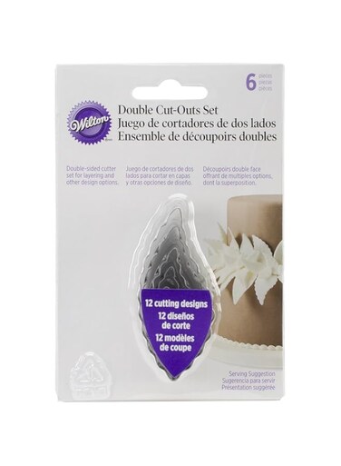 Wilton Six-Piece Leaf Fondant Double Cut-Outs Set