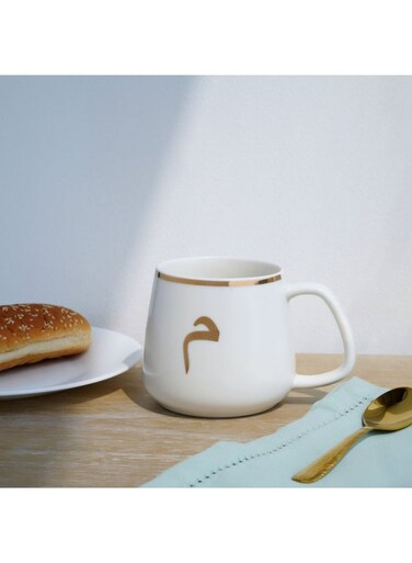 Home Alphabet Arabic Mem Mug 380ml - White