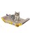 Mumoo Bear 1Piece Cat Scratching Board Lounger Set, Reversible Cat Scratching Pads Premium Cardboard Construction, Multicolor, Toy