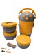 diD Lunch Box for Kids, Beautiful Little Bear BPA-Free, Including 3 Bowls,220mml, 400mml, 400mml, Stainless-steel SUS 304, Safe Material for Kids