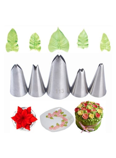 Leaves Nozzles Stainless Steel Icing Piping Nozzles Tips Pastry Tips For Cake Decorating Pastry Fondant Tools