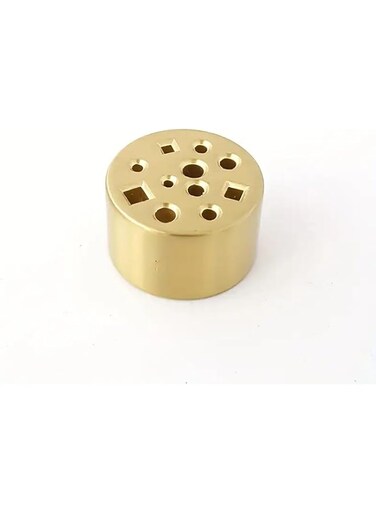 1pc 11 Holes Incense Burner, Creative Incense Holder, Incense Insert Alloy Mini Small Incense Insert, Multi Hole Line Incense Insert Incense Holder, Indoor Living Room Sandalwood Supplies