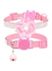 IDOLPET Cat Collar Bling Diamond Breakaway Cat Collar with Bell Rhinestones Pet Collars with Soft Velvet Adjustable Shine Collar for Cats Girls and Small Dogs Puppy (Pink)