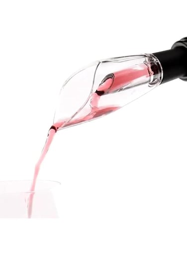 ChicAbode Wine Aerator Wine Bottle Stopper &ndash; Deluxe Glass Wine Decanter &ndash; Wine Dispenser in Elegant Box &ndash; Practical and Easy to Use Wine Aerator Pourer Stop &ndash; Improves Aroma and Flavor