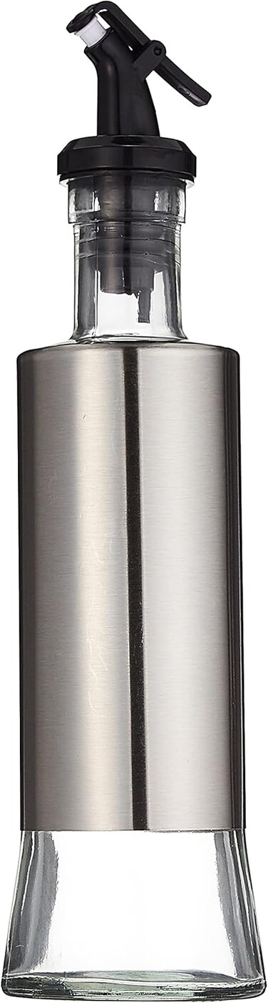 Art Oil Dispenser Bottle For Kitchen Glass Oil Bottle, Clear, 500ml Clear 550ml