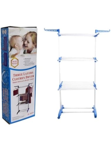 Dubai Gallery 3 Layered Clothes Dryer White/Blue