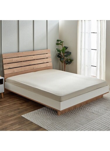 Box Derby Solid Microfiber King Fitted Sheet - 180x200+25 cm