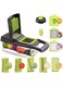 Vegetable Chopper Food Chopper Vegetable-12 in 1 Interchangeable Blades Veggie Chopper Spiralizer