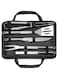 Stainless-steel BBQ Grill Tool Set with Knife Brush Fork Spatula and Tong with Oxford Bag (5 Pieces)