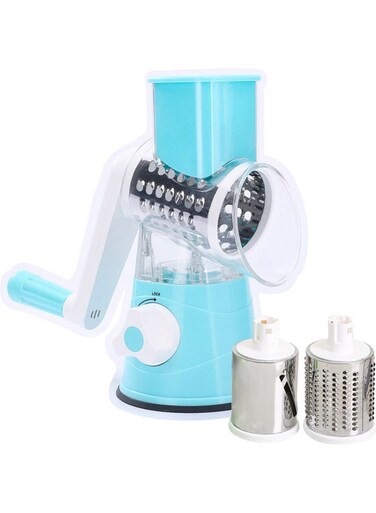 Rotary Cheese Grater Blue/White