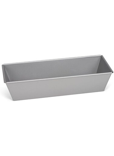 Patisse Rectangular Cake Pan 9-7/8" or 25 cm in Length Nonstick Coated Silver Top Series Gray Metallic Color