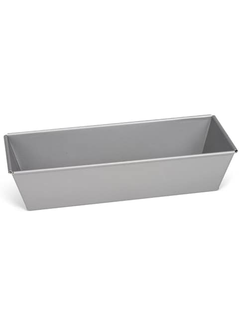Patisse Rectangular Cake Pan 9-7/8&quot; or 25 cm in Length Nonstick Coated Silver Top Series Gray Metallic Color