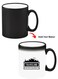 Color Changing Heat Sensitive Ceramic Mug, Image Revealed When HOT Liquid is Added! Travelling