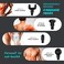 30W Massage Gun Deep Tissue Muscle Massager 5 Speed USB Rechargeable with 4 Heads Portable