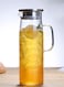 1.5L Glass Pitcher with Lid Water Jug Juice and Iced Tea Beverage Carafe