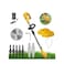 650W Cordless Electric Lawn Mower Rechargeable Grass Trimmer with Adjustable Handle &amp; Safety Guard