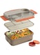 Bento Box, 1300ML Lunch Box with Tableware and Sauce Jar, Leak-Proof BPA-Free Lunch Container with Compartments for Adults Kids, Microwave and Dishwasher Safe, for Outdoors, Office, School