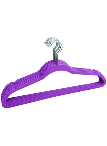 ZL Velvet Hangers Heavy duty - 10 Pack Clothes Hangers, Purple