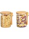 DOOKOO 2 Pack Glass Jars with Bamboo Airtight Lid and Spoons, Clear Sugar Container Glass Storage Containers with Lids Food Glass Canisters with Airtight Lids for Coffee Beans Tea Flour Nuts,18oz