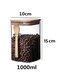 Food Storage Glass Jar with Wooden Spoon