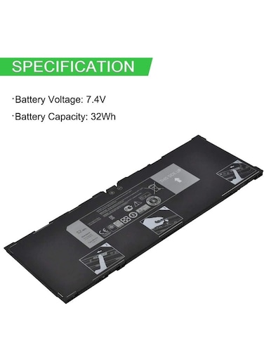 REPLACEMENT 7.4V 32Wh 9MGCD Laptop Battery Compatible for Dell XMFY3 312-1453 VYP88 Venue 11 Pro (5130) Tablet