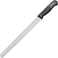 Master 12 Inch Stainless Steel Serrated Bread Knife - Black