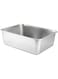 YUEPAO Stainless Steel Cat Rabbit Litter Box Rounded Corners Versatile Rustproof Smooth Surface Scratchproof Kitten Toilet, 40x30x15cm