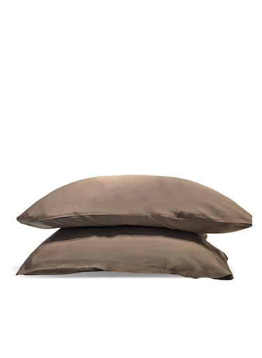 2 Piece Queen Pillow Cases 100% Viscose Derived from Bamboo Dark Grey (Queen 30x20") - 2 Pieces
