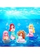 X spring Fish Tank Decorations, 4 Pcs Mermaid Floating Aquarium Decorations, DIY Cute Aquarium Themed Decoratio, Floating Device Fish Tank Ornament for Large and Small Fish Tank Aquarium