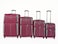 VIPTOUR 4 Piece Softside Spinner 2 Wheels Fabric Trolley Luggage With Number Lock 20/24/28/32 Inches