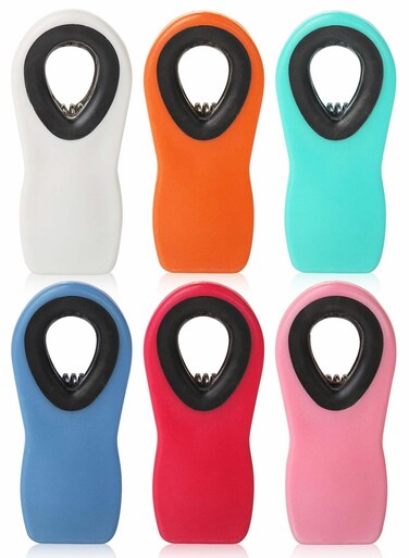 Magnetic Chip Clips for Food Storage, 6 Pack Bag Clips for Snacks, Fridge and Pantry Organization