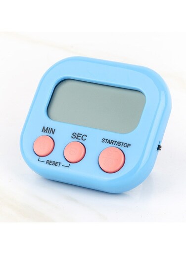 Blue Multi-Purpose Timer - 99Min Magnetic Countdown for Gym, Tea Brewing &amp; Prayer Time Tracking, Shockproof Kitchen Essential