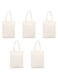CooToly 5 Pack Cotton Reusable BagWith Handles for Daily (Style 1)