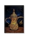RYN Thermos Of Coffee Calligraphy Wall Art Multicolour 40X60Cm
