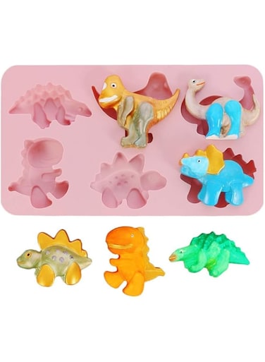 Yamibobo Silicone Dinosaur Mold Dinosaur Cake Mold for Fondant,Chocolates Candy, Create DIY 3D Dinosaur Mold Cake Decoration Baking Tools