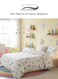 Home Single Size 4 Piece (1 Duvet cover - 160*210cm. 1 Fitted sheet - 100*200+30cm. 2 Pillow covers - 50*75cm.). Bedding Set Without Filler, Soft Fabric Small Green Leaves Design. suitable for single size bed.