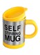 Self Stirring Coffee Mug Yellow/Silver/Black