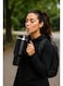 Mobcos Plain Insulated Travel Tumbler 1200ml   Stainless Steel Vacuum Flask with Handle, Straw &amp; Leakproof Lid   Reusable Coffee Mug   Water Bottle   Black