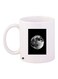 Moon Printed Coffee Mug White/Black/Grey 11ounce