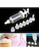 Goldedge 9pcs Cream Decorating Gun With Piping Tips Set, Cake Cookie Cream Gun Plastic Baking Appliance Injection Cream Decorating Machine