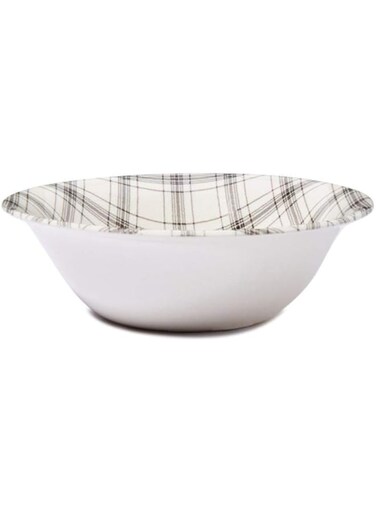 Claytan Plaid Black Cereal Bowl 16 Cm