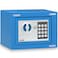 Rubik Mini Cash Deposit Drop Slot Safe Box with Key and Pin Code Option (Blue)
