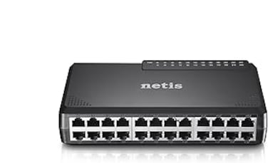 Netis ST3124P 24 Port 10/100Mbps Fast Ethernet Rackmount Switch with Plug-and-Play   Auto MDI/MDI-X, Desktop Ethernet Splitter and Hub, Plug and Play, Traffic Optimization, Compact Design