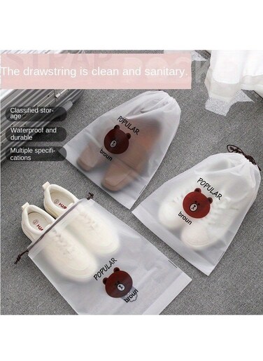 20 Storage Shoe Bags, Drawstring Storage Shoe Bags, Used to Prevent Shoes from Yellowing Waterproof and Dustproof Portable Shoe Storage Bags, Suitable for Men and Women