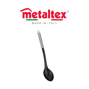 Metaltex Honor Serving Spoon 35cm &ndash; Stainless Steel Handle with Soft-Touch Grip
