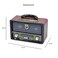 Portable Retro Multimedia Radio &ndash; Bluetooth, MP3, AM/FM/SW &amp; Rechargeable Battery


